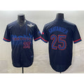 Toronto Blue Jays #25 Anthony Santander Navy 2025 World Series City Connect Limited Stitched Baseball Jersey