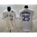 Toronto Blue Jays #25 Anthony Santander White 2025 World Series Home Cool Base Stitched Baseball Jersey