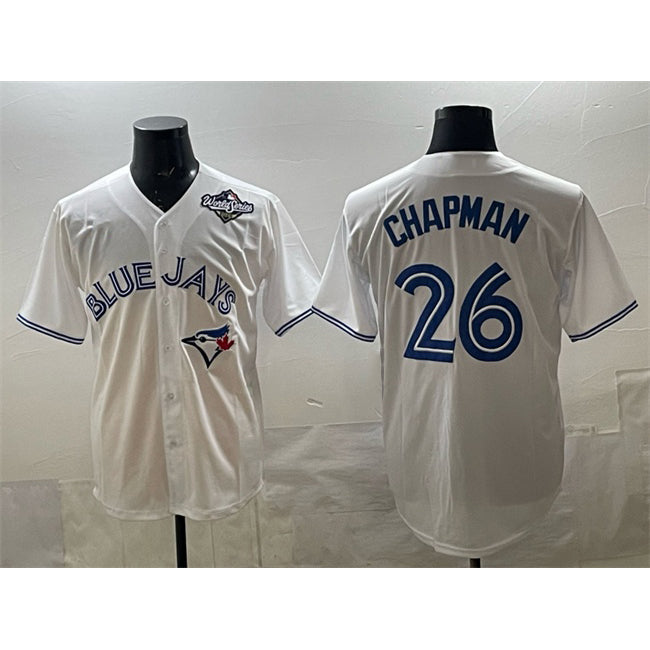Toronto Blue Jays #26 Matt Chapman White 2025 World Series Home Cool Base Stitched Baseball Jersey