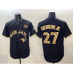 Toronto Blue Jays #27 Vladimir Guerrero Jr. Black Gold 2025 American League Champions Limited Stitched Baseball Jersey