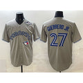 Toronto Blue Jays #27 Vladimir Guerrero Jr. Gray 2025 World Series Cool Base Stitched Baseball Jersey