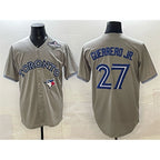Toronto Blue Jays #27 Vladimir Guerrero Jr. Gray 2025 World Series Cool Base Stitched Baseball Jersey