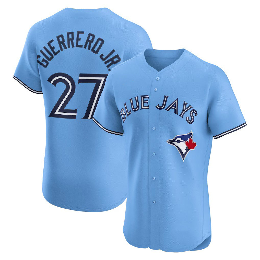 Toronto Blue Jays #27 Vladimir Guerrero Jr. Powder Blue Alternate 2 Elite Baseball Jersey