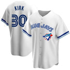 Toronto Blue Jays #30 Alejandro Kirk White Home Cooperstown Collection Player Baseball Jersey