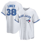 Toronto Blue Jays #38 Nathan Lukes White Home Replica Baseball Jersey