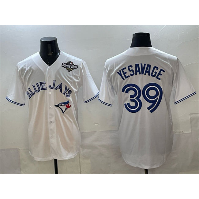 Toronto Blue Jays #39 Trey Yesavage White 2025 World Series Home Cool Base Stitched Baseball Jersey