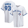 Toronto Blue Jays #93 Yimi Garcia White Home Replica Player Baseball Jersey