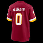 W.Commanders #0 Mike Sainristil Burgundy Game Stitched Football American Jersey