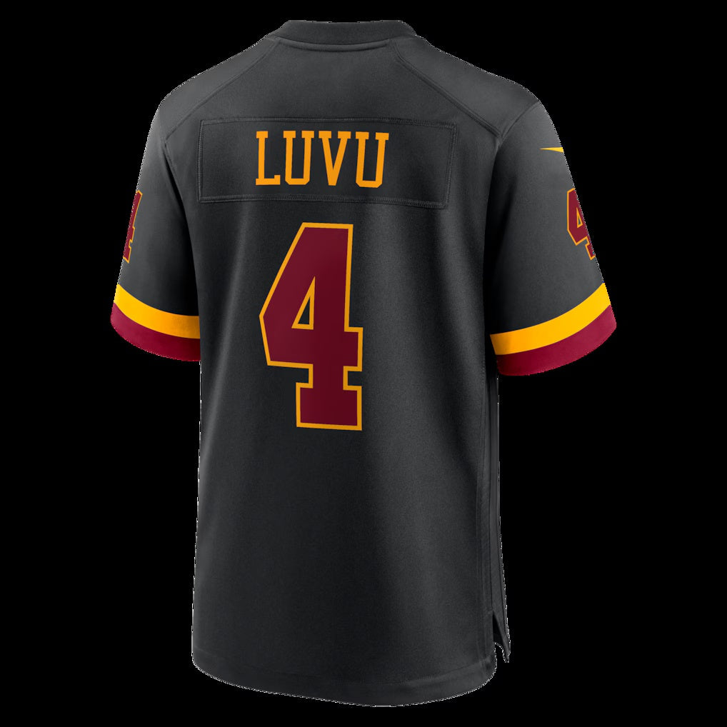 W.Commanders #4 Frankie Luvu Black Hail Raiser Alternate Game Stitched Football American Jersey