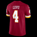 W.Commanders #4 Frankie Luvu Burgundy Vapor F.U.S.E. Sewn Down Limited Stitched Football American Jersey