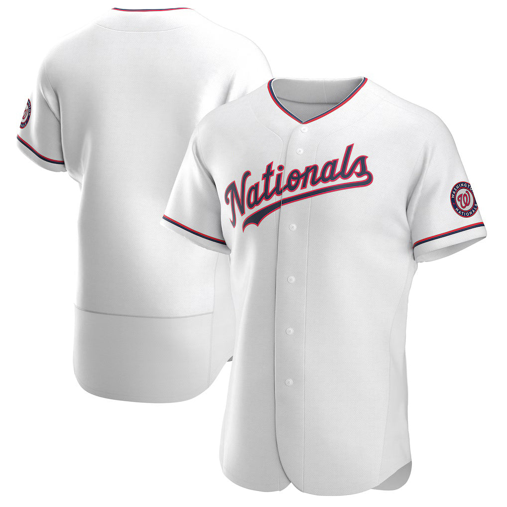 Washington Nationals White Alternate Authentic Team Baseball Jersey