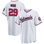 Washington Nationals #29 James Wood White 2024 Home Limited Stitched Baseball Jersey