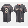 Washington Nationals #3 Alcides Escobar 2022 Grey City Connect Cherry Blossom Cool Base Stitched Baseball Jersey