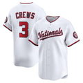 Washington Nationals #3 Dylan Crews White Home Limited Player Baseball Jersey